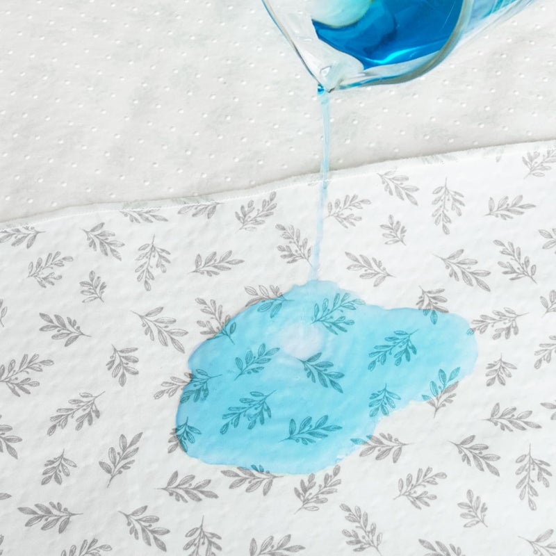 Biloban Baby Splat Mat 2 Pack for Under High Chair & Arts & Crafts & Eating Mess, 46 x 42 Inch Waterproof and Washable Spill Mat, Anti-Slip Floor Protector - Image 2